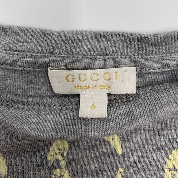Authentic Gucci Children Long sleeves Top Grey - Picture 4 of 10